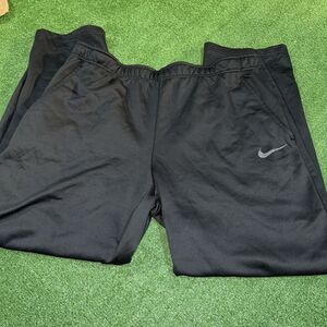 Mens Nike Therma Dri-Fit Charcoal Heather/Black 932253-010 Fleece Pants Size 3XL